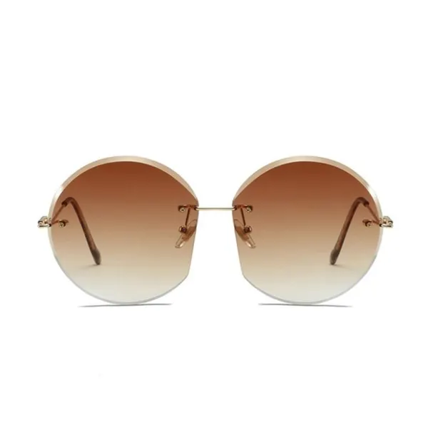 Rimless Round Sunglasses