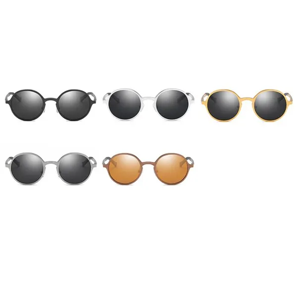 Round Aluminum-magnesium Sunglasses Polarized