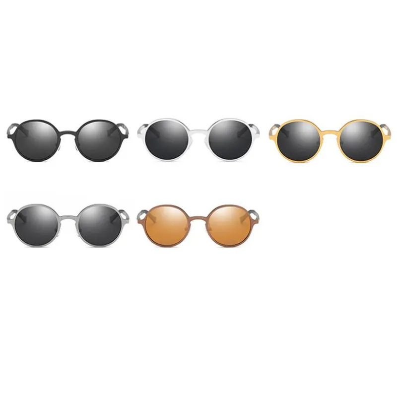 Round Aluminum-magnesium Sunglasses Polarized