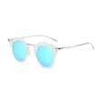 Round Lens Cutout Metal Sunglasses