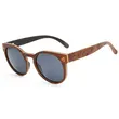 Round Multi Wooden Layers Sunglasses