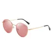 Round Polarized Metal Sunglasses Women