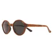 Round Rosewood Wood Sunglasses