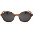 Round Rosewood Wood Sunglasses