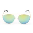 Single Bridge Metal Sunglasses