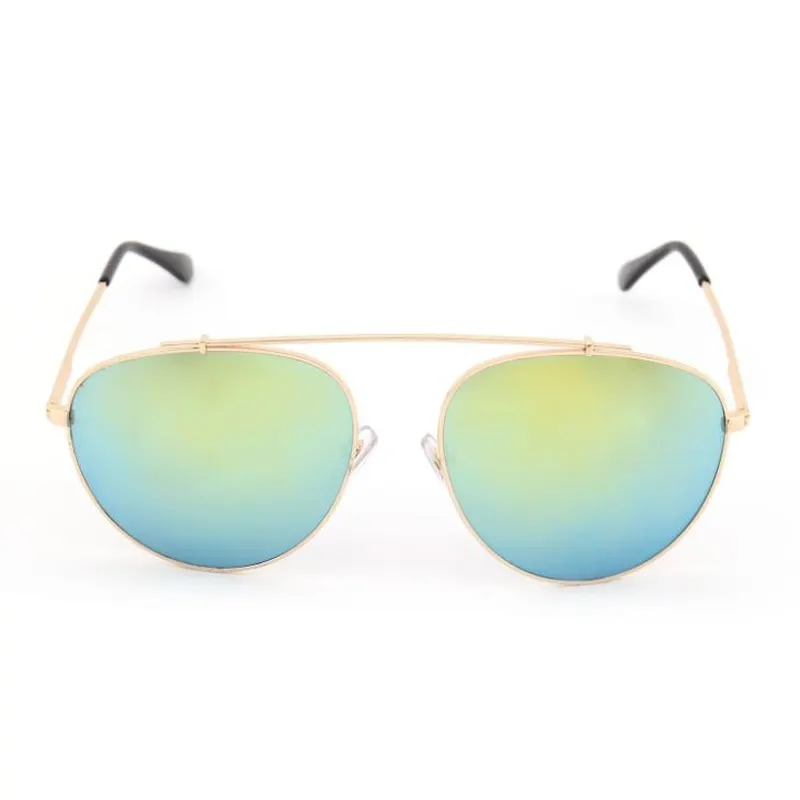 Single Bridge Metal Sunglasses