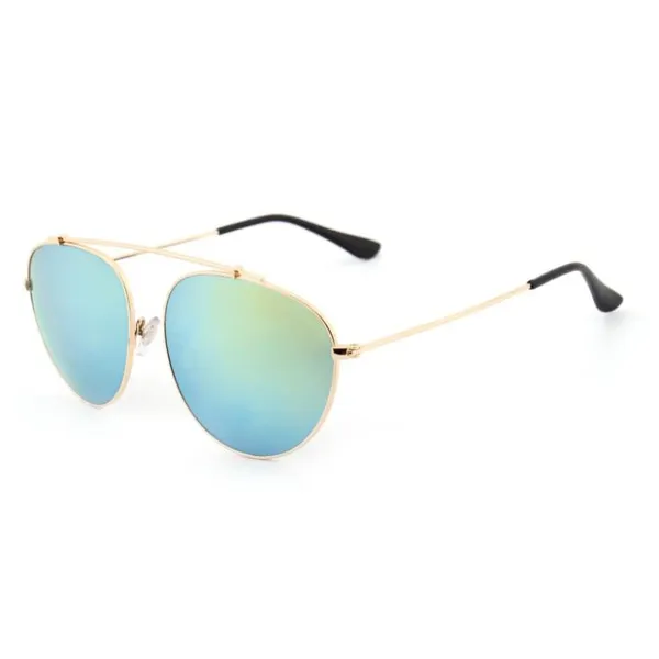 Single Bridge Metal Sunglasses