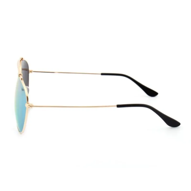 Single Bridge Metal Sunglasses