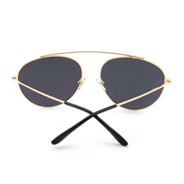 Single Bridge Metal Sunglasses