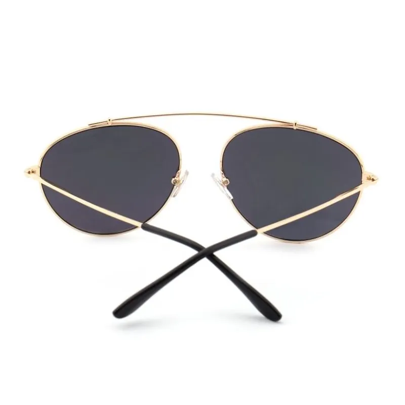 Single Bridge Metal Sunglasses