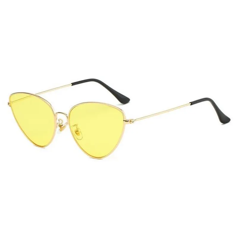 Small Cat Eye Metal Sunglasses