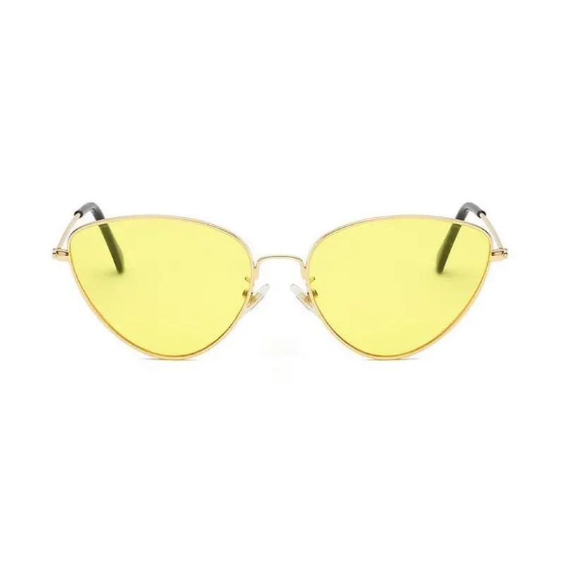 Small Cat Eye Metal Sunglasses