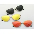 Small Cat Eye Metal Sunglasses