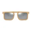 Square Frame Bamboo Sunglasses