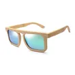 Square Frame Bamboo Sunglasses