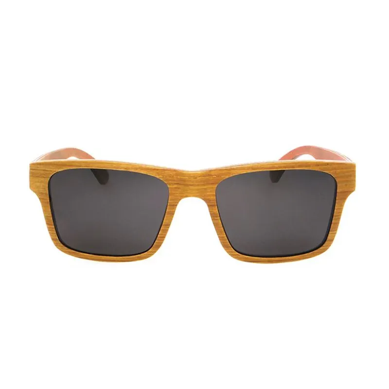 Square Teakwood Wood Sunglasses