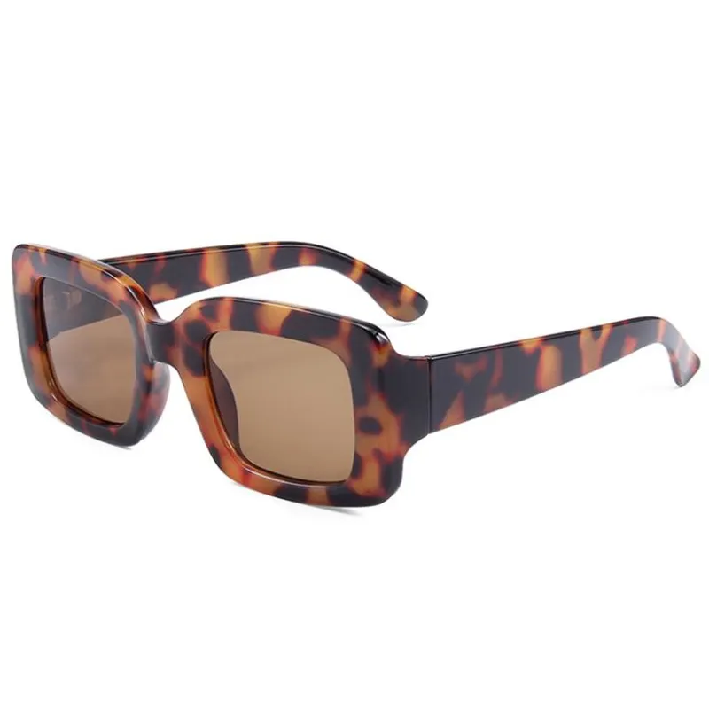 Square Tortoise Fashion Sunglasses Women
