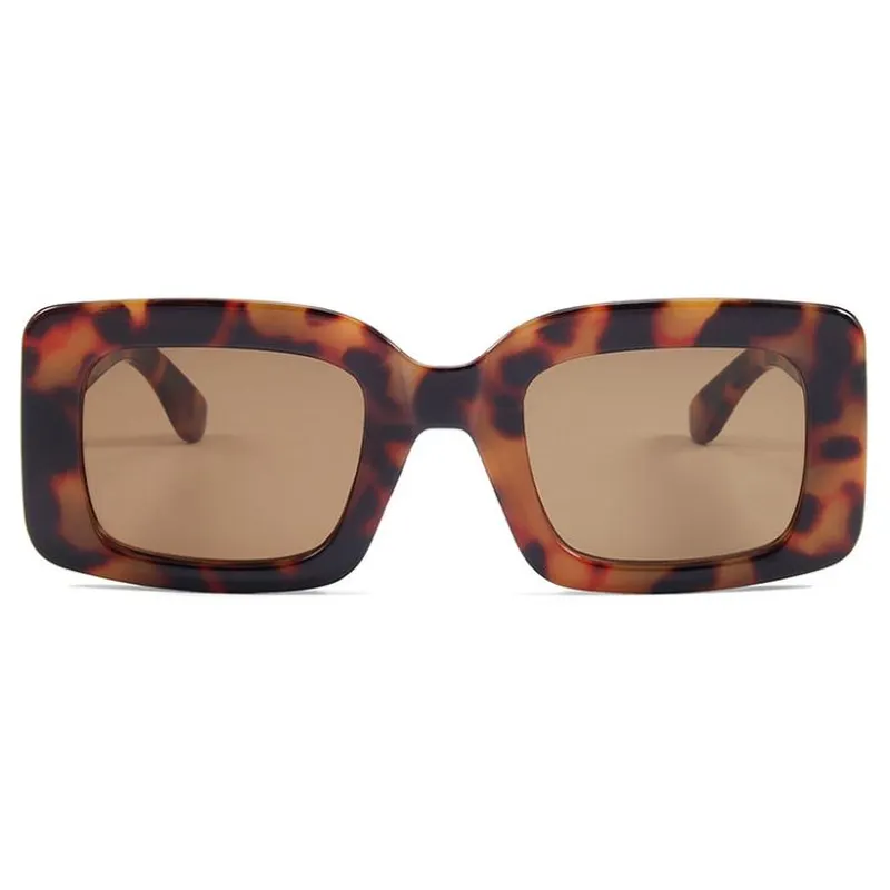 Square Tortoise Fashion Sunglasses Women