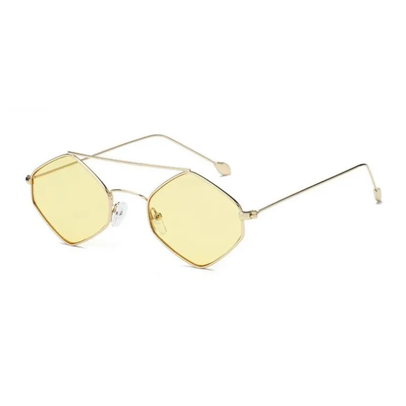 Stylish Candy Lens Metal Sunglasses