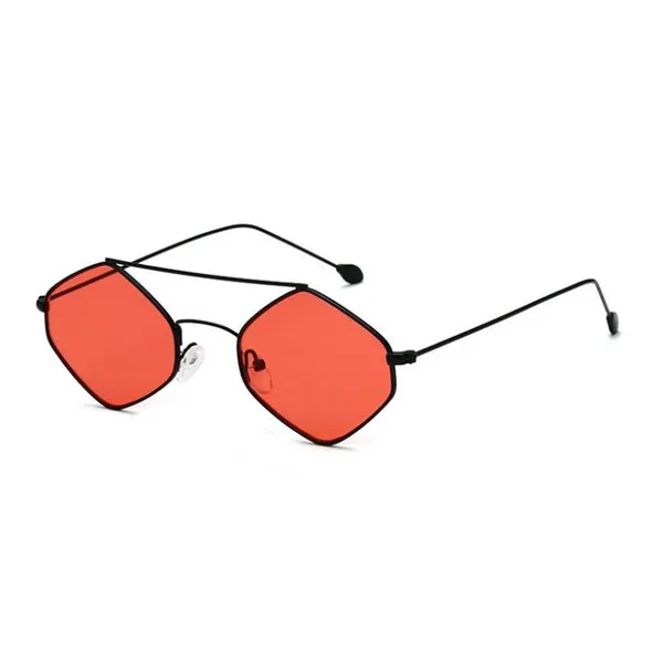 Stylish Candy Lens Metal Sunglasses