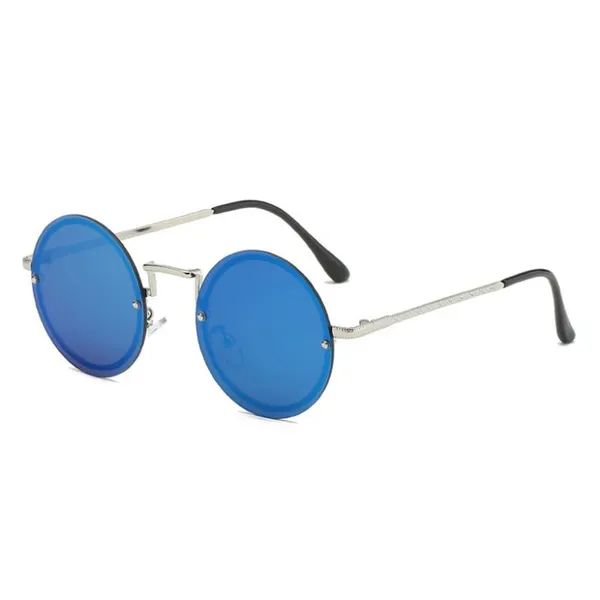 Stylish Women Round Metal Sunglasses