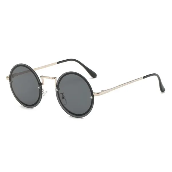 Stylish Women Round Metal Sunglasses