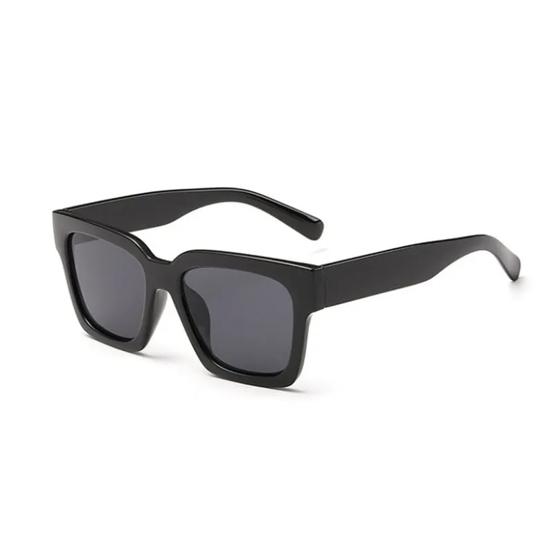 Thick Frame Square Plastic Sunglasses