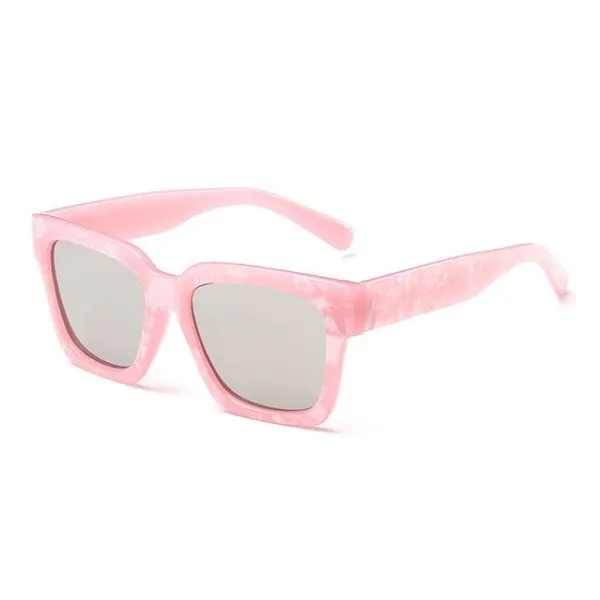 Thick Frame Square Plastic Sunglasses