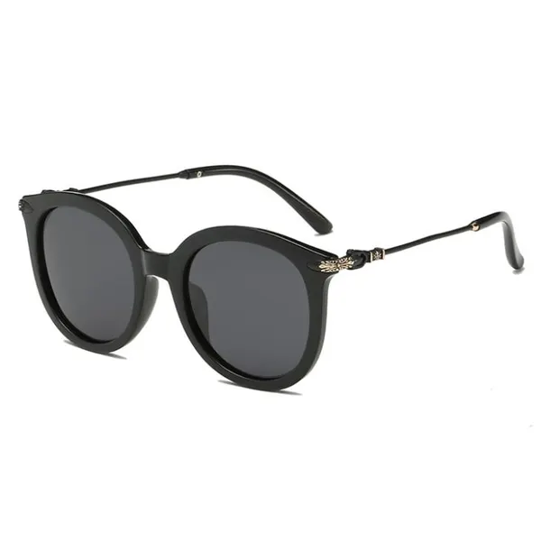 Transparent Frame Round Plastic Sunglasses