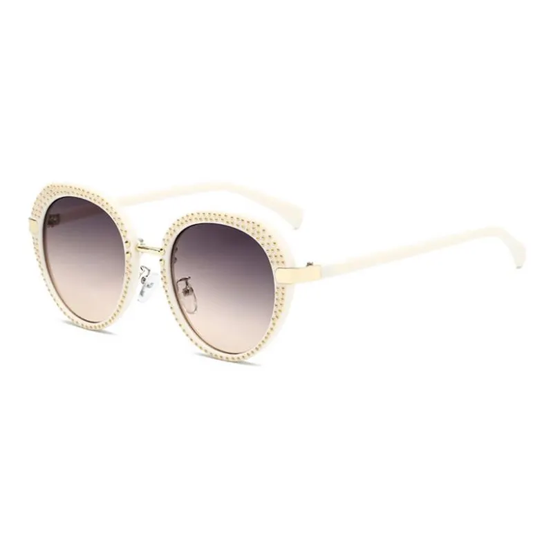 Trend Rivets Round Sunglasses