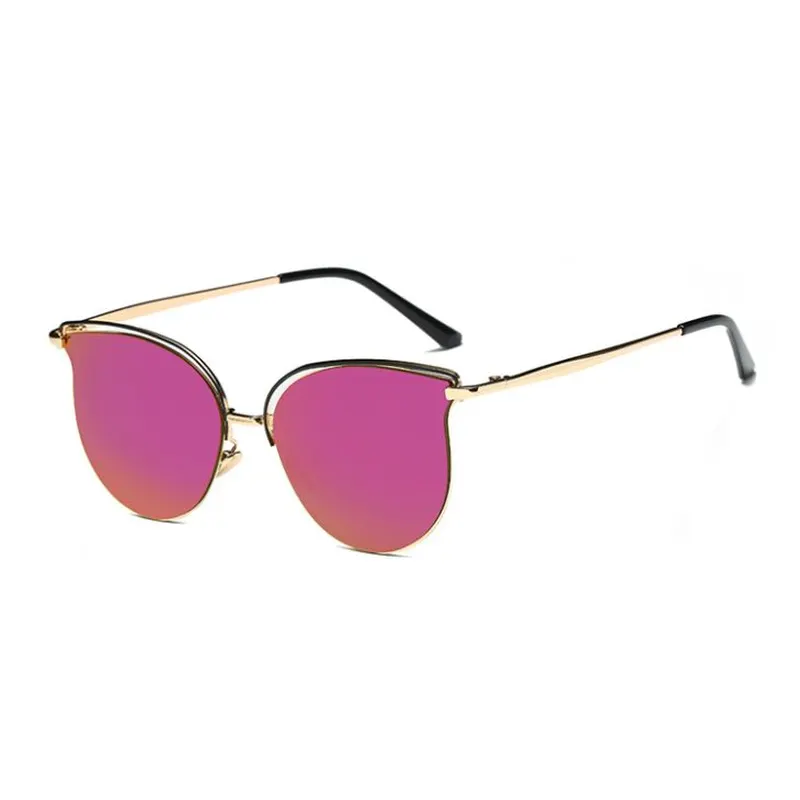 Trendy Cateye Metal Sunglasses