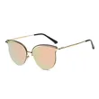 Trendy Cateye Metal Sunglasses