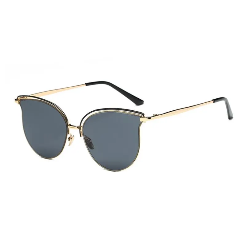 Trendy Cateye Metal Sunglasses