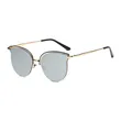 Trendy Cateye Metal Sunglasses