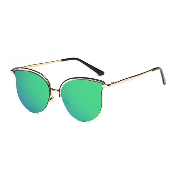 Trendy Cateye Metal Sunglasses
