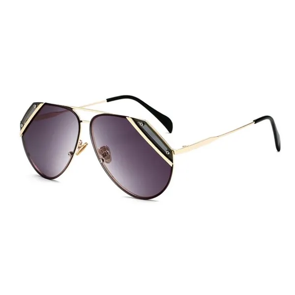 Two Tone Lens Metal Sunglasses
