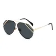 Two Tone Lens Metal Sunglasses
