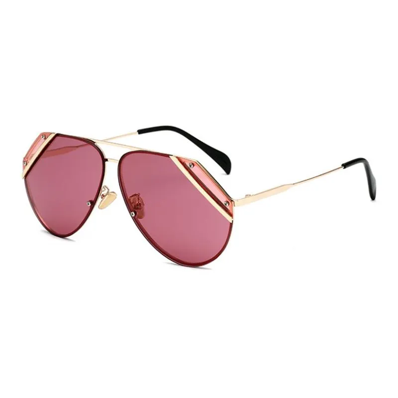 Two Tone Lens Metal Sunglasses