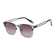 Womens Colorful Metal Sunglasses