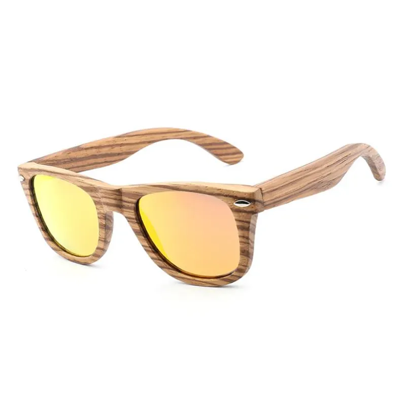 Zebra Wooden Sunglasses