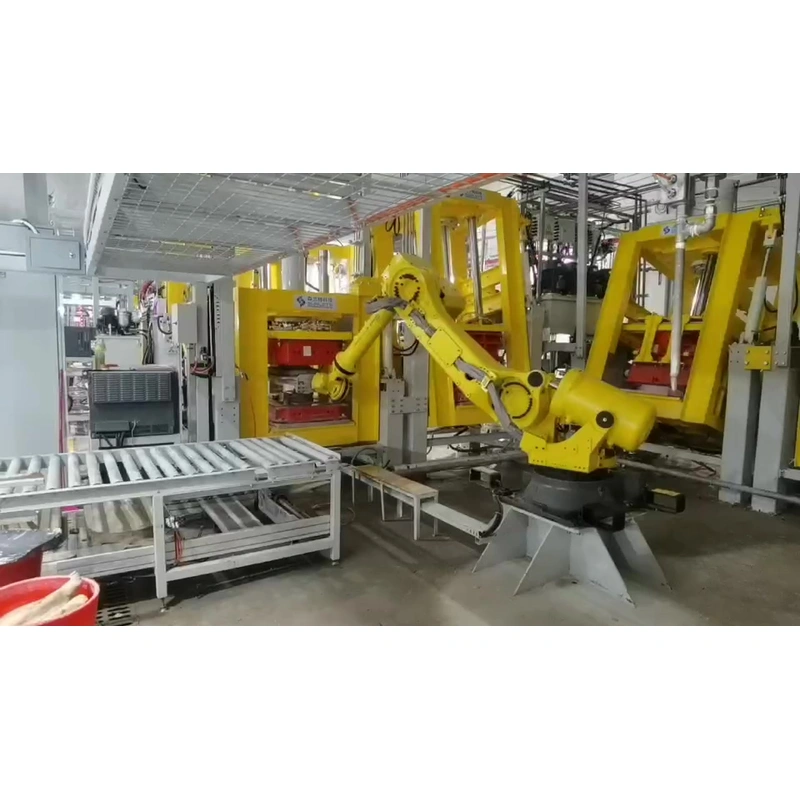 Robotic high-pressure casting and bonding station for WC Pans and Bidets