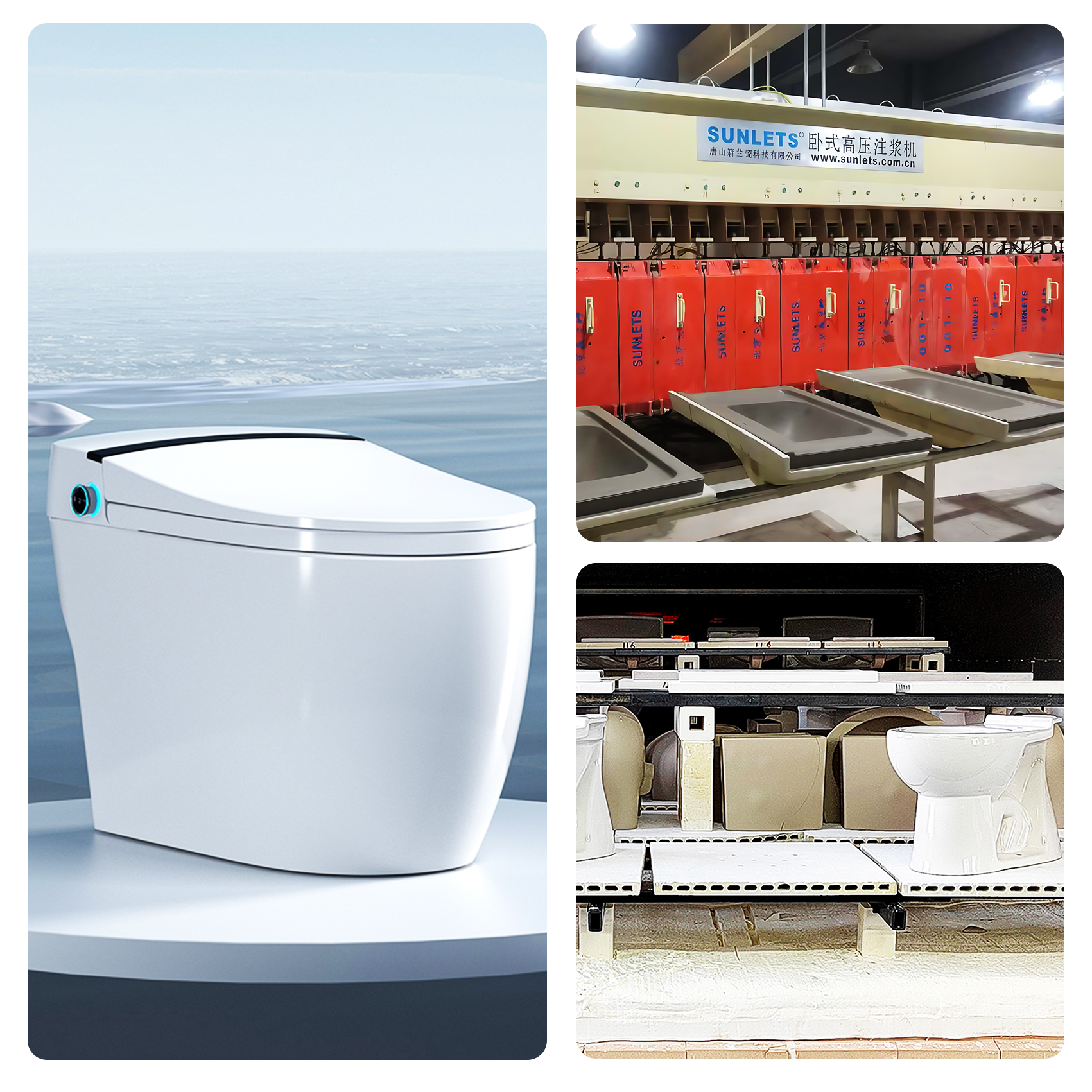 Forming Process of One-Piece Toilets