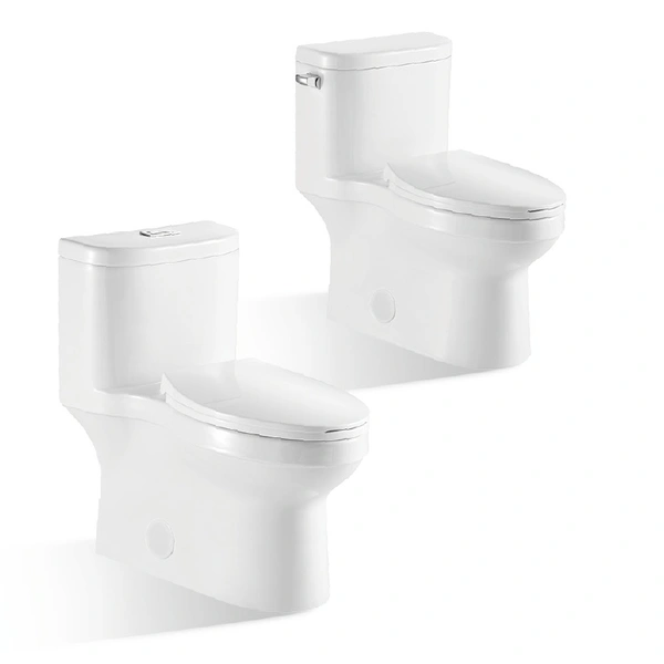 CUPC One piece WC Pan with Round Water Tank