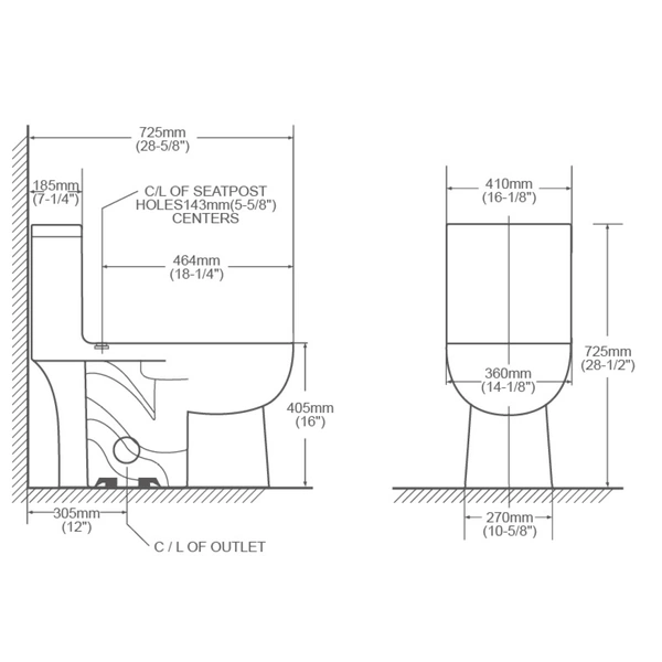 Oval One Piece Toilet
