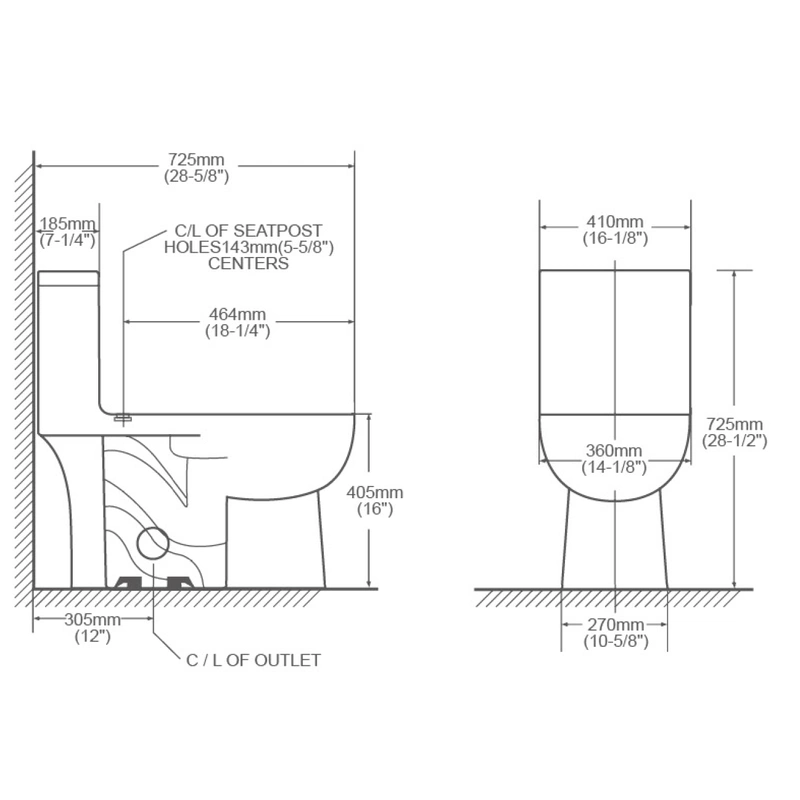 Oval One Piece Toilet