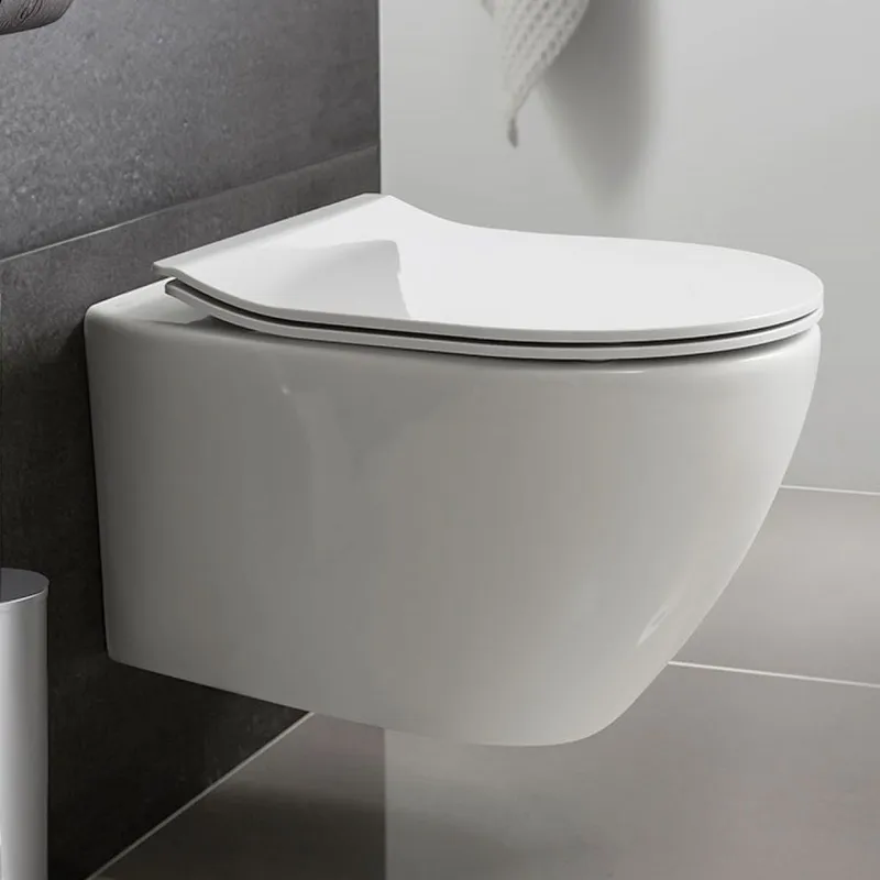 Europe popular P-Trap White Wall Hung Bathroom Wc