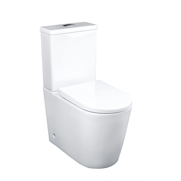 Bathroom WC ceramic washdown P-trap 180mm close coupled toilet