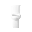 High Efficiency one piece Toilet in White Slow-Close