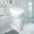 Modern round comfort height Back-to-Wall Toilet Bowl