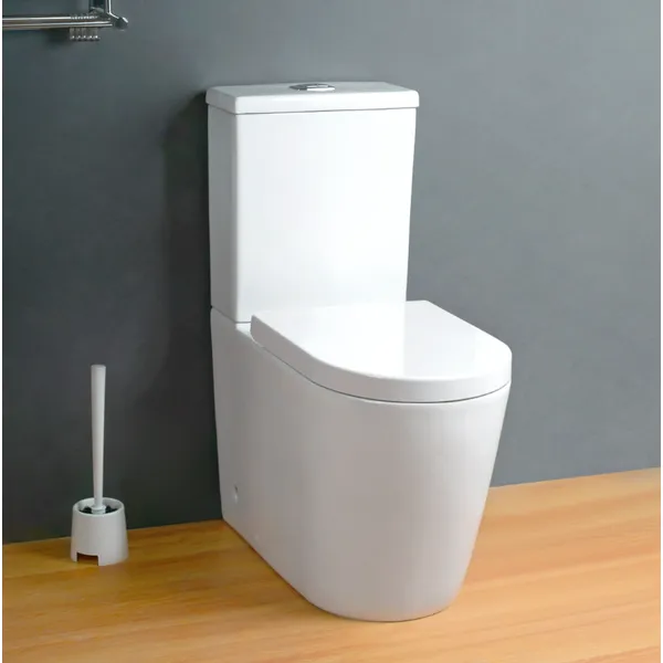 Bathroom WC ceramic washdown P-trap 180mm close coupled toilet